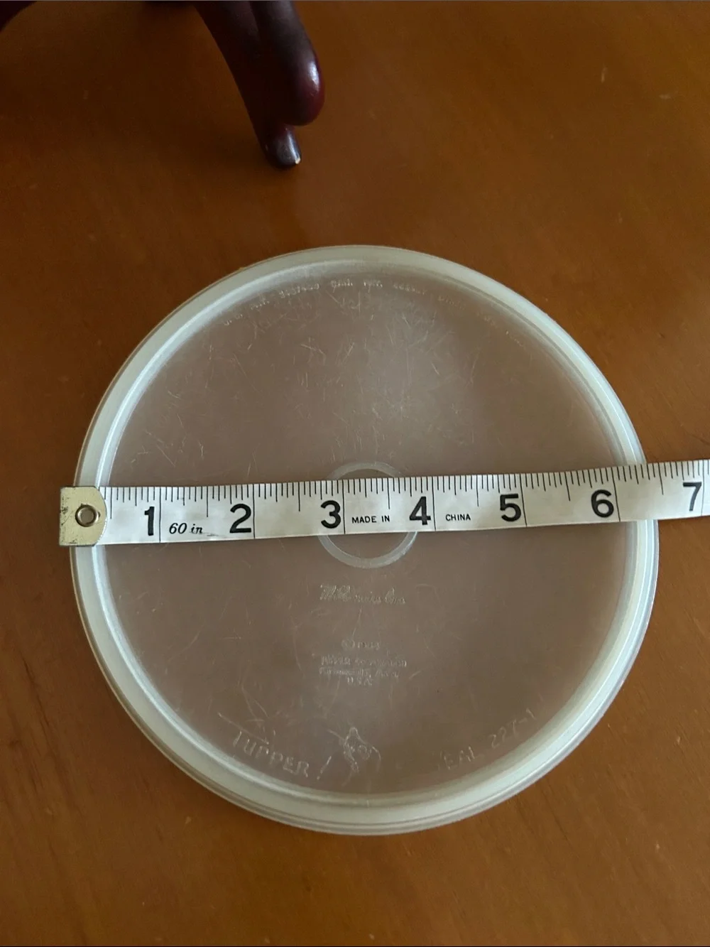Vintage Tupperware Clear Lid